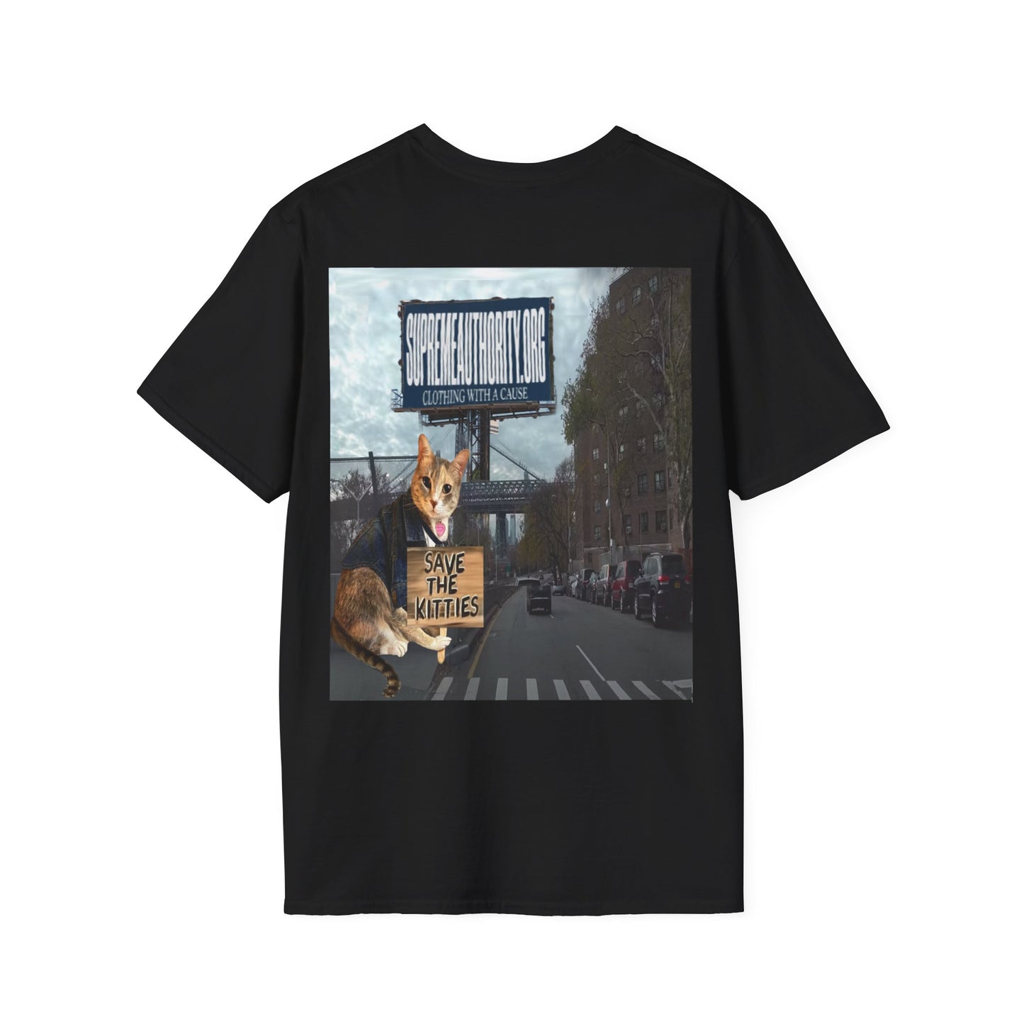 SAVE THE KITTIES - Cat Rescue Fund Raiser - Unisex Soft style T-Shirt