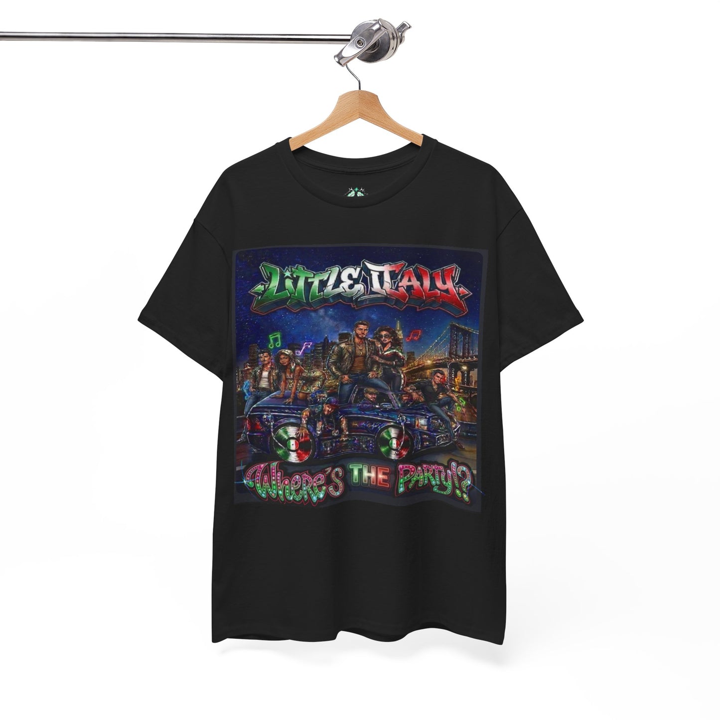 Where's The Party Italian Remix- Supreme Authority -Unisex Heavy Cotton Tee