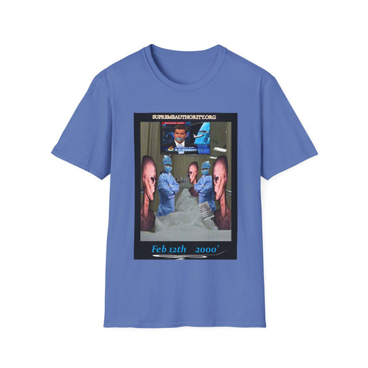 Feb. 12th 2000' An Alien Grey Operation -  Grey Unisex Softstyle T-Shirt