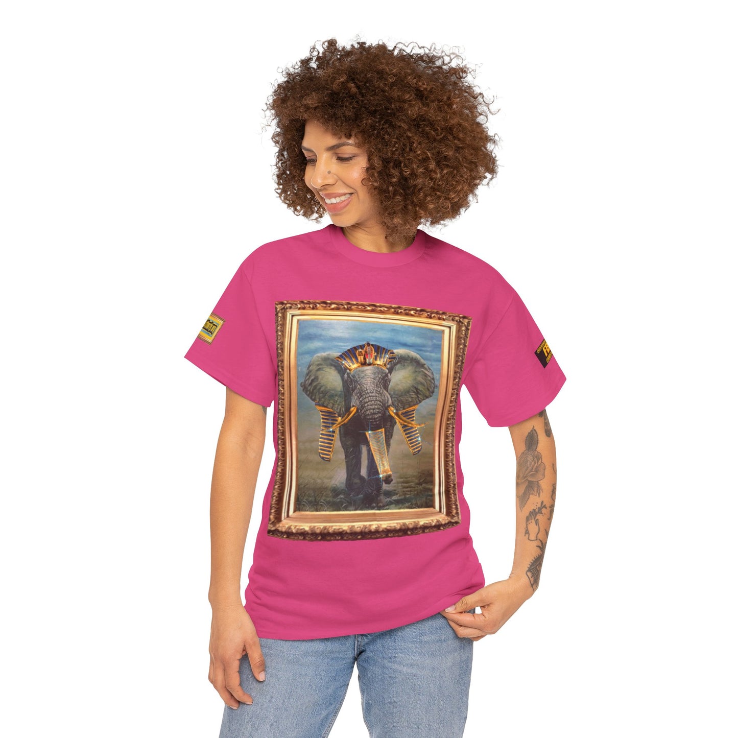 African elephant remix FBA 100 By Supreme Authority -Unisex Heavy Cotton Tee