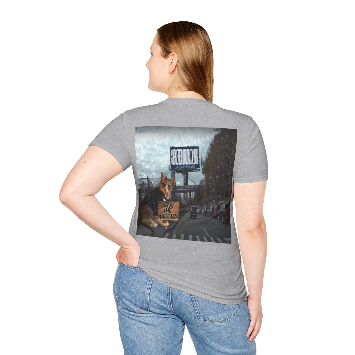 SAVE THE KITTIES - Cat Rescue Fund Raiser - Unisex Soft style T-Shirt