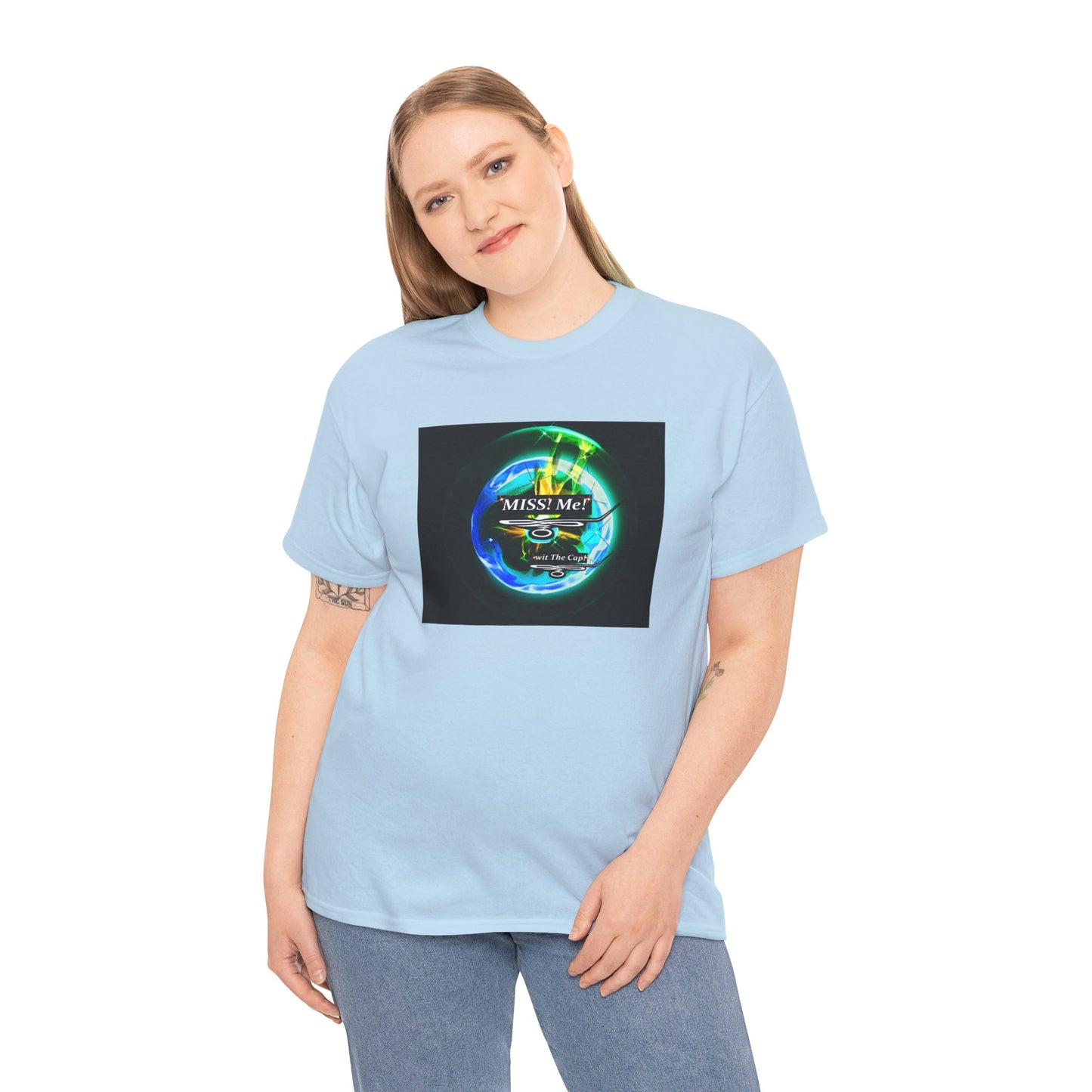 Miss Me! wit The Cap! -Unisex Heavy Cotton Tee
