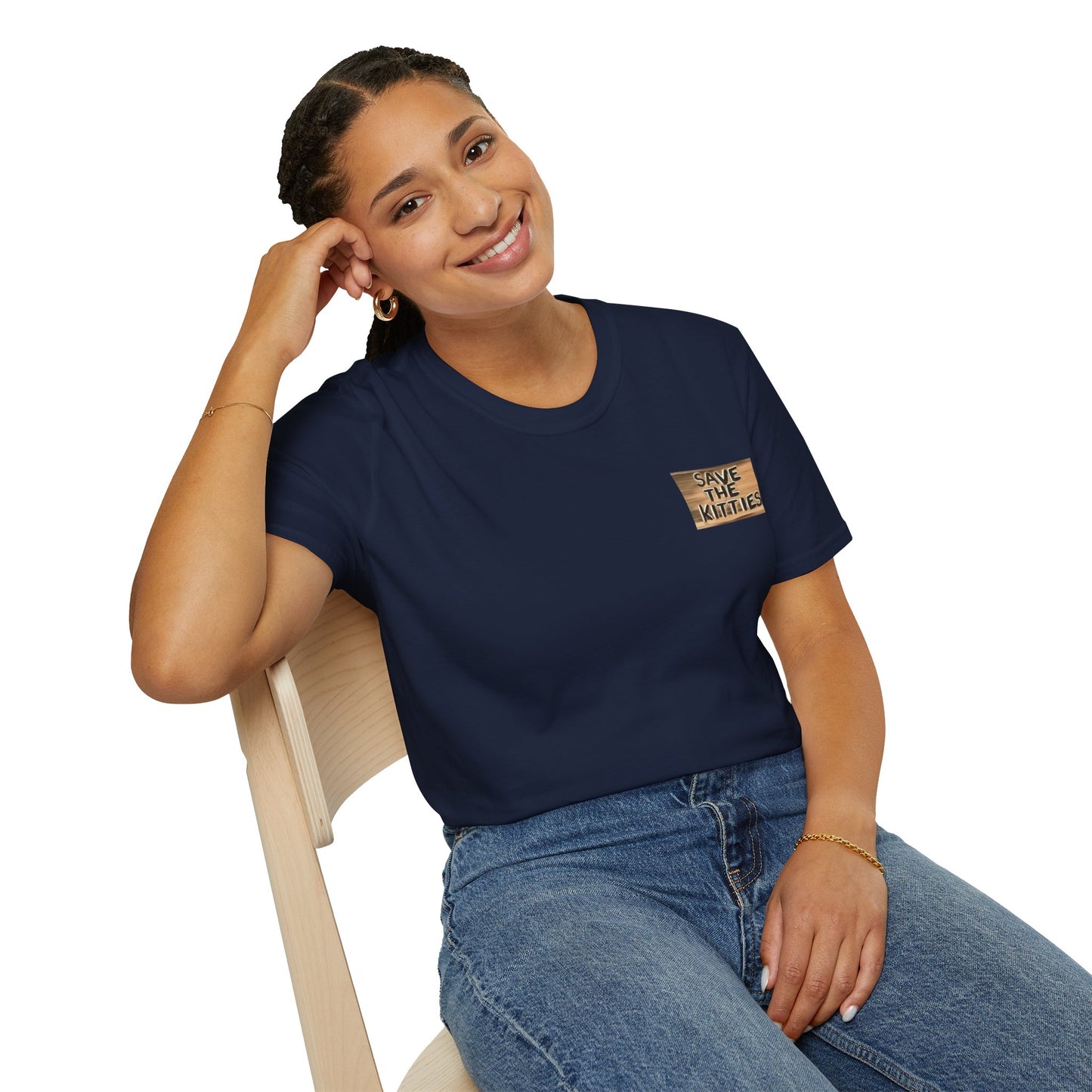 SAVE THE KITTIES - Cat Rescue Fund Raiser - Unisex Soft style T-Shirt