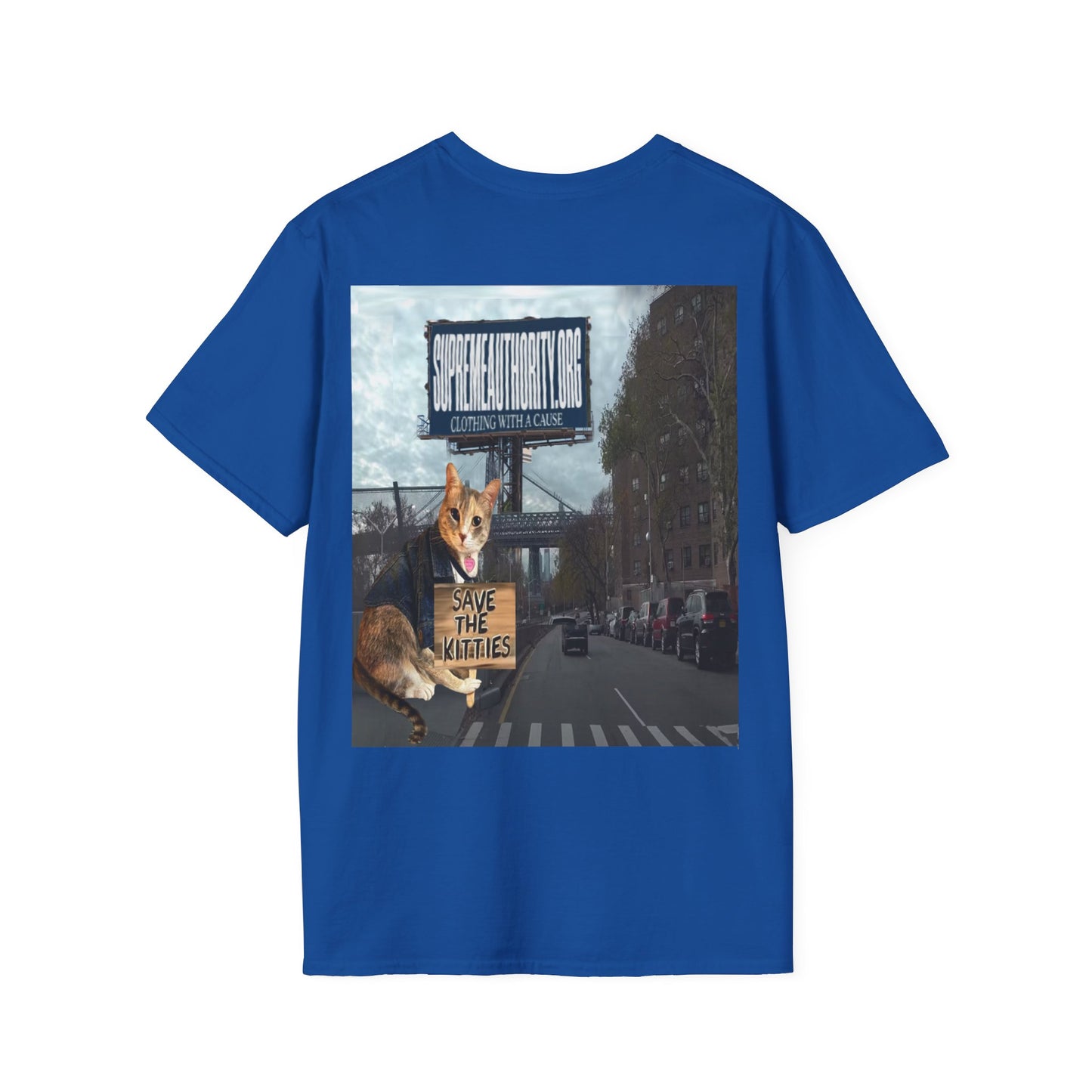 SAVE THE KITTIES - Cat Rescue Fund Raiser - Unisex Soft style T-Shirt