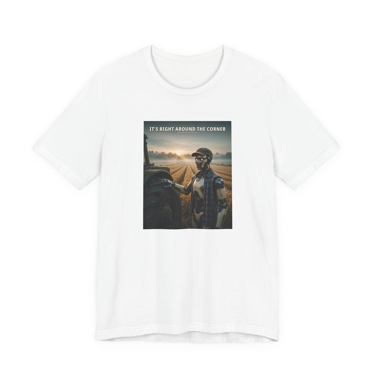 It's Right Around The Corner — Farmer Robot Tee