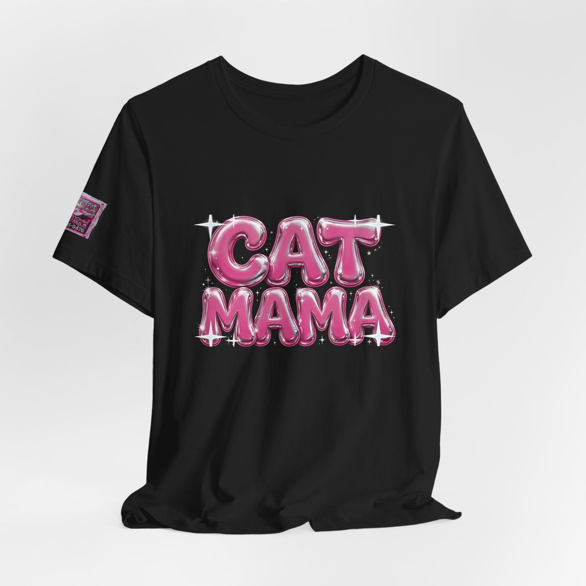 Cat Mama Graffiti T-Shirt - Pink Chrome, Back + Sleeve Edition