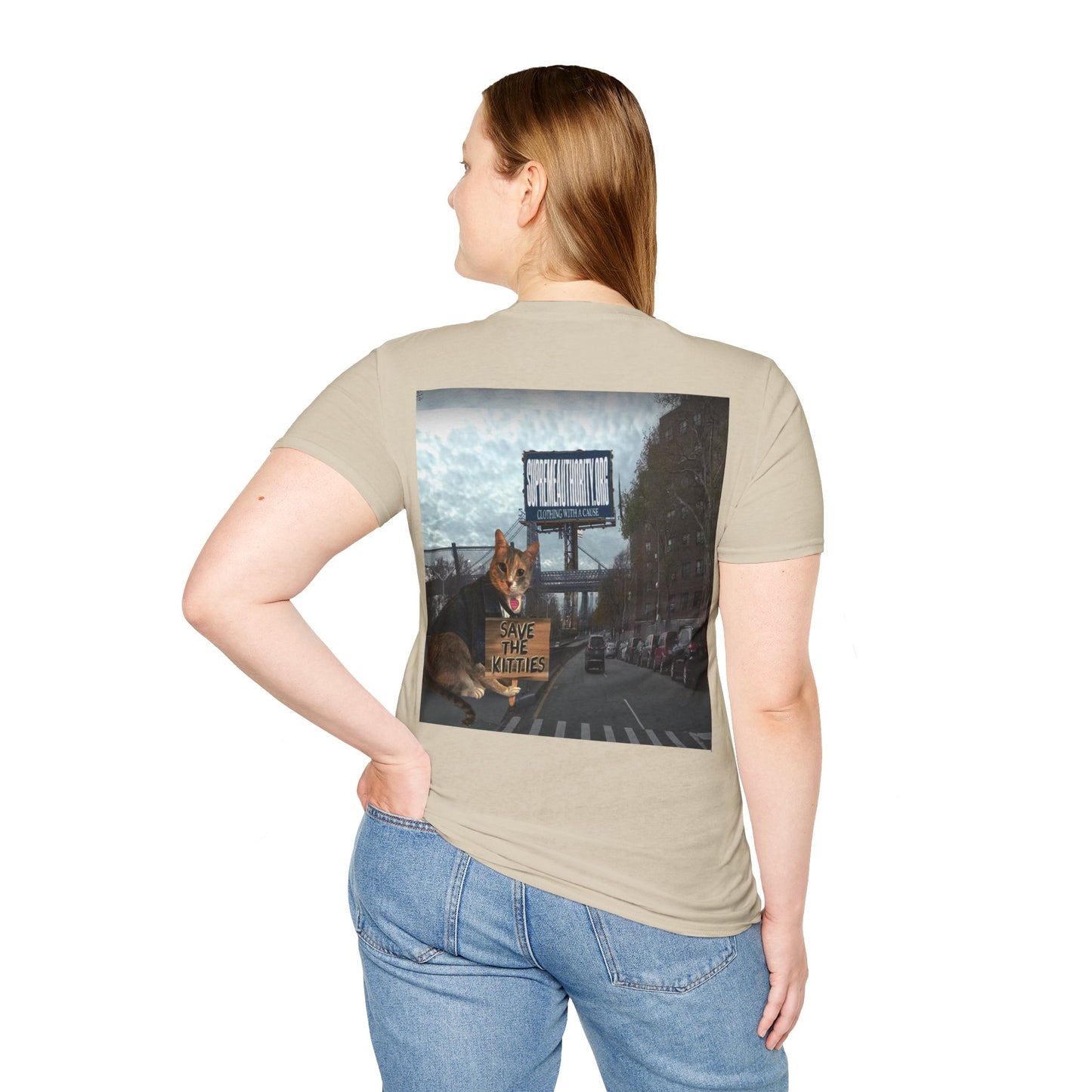SAVE THE KITTIES - Cat Rescue Fund Raiser - Unisex Soft style T-Shirt