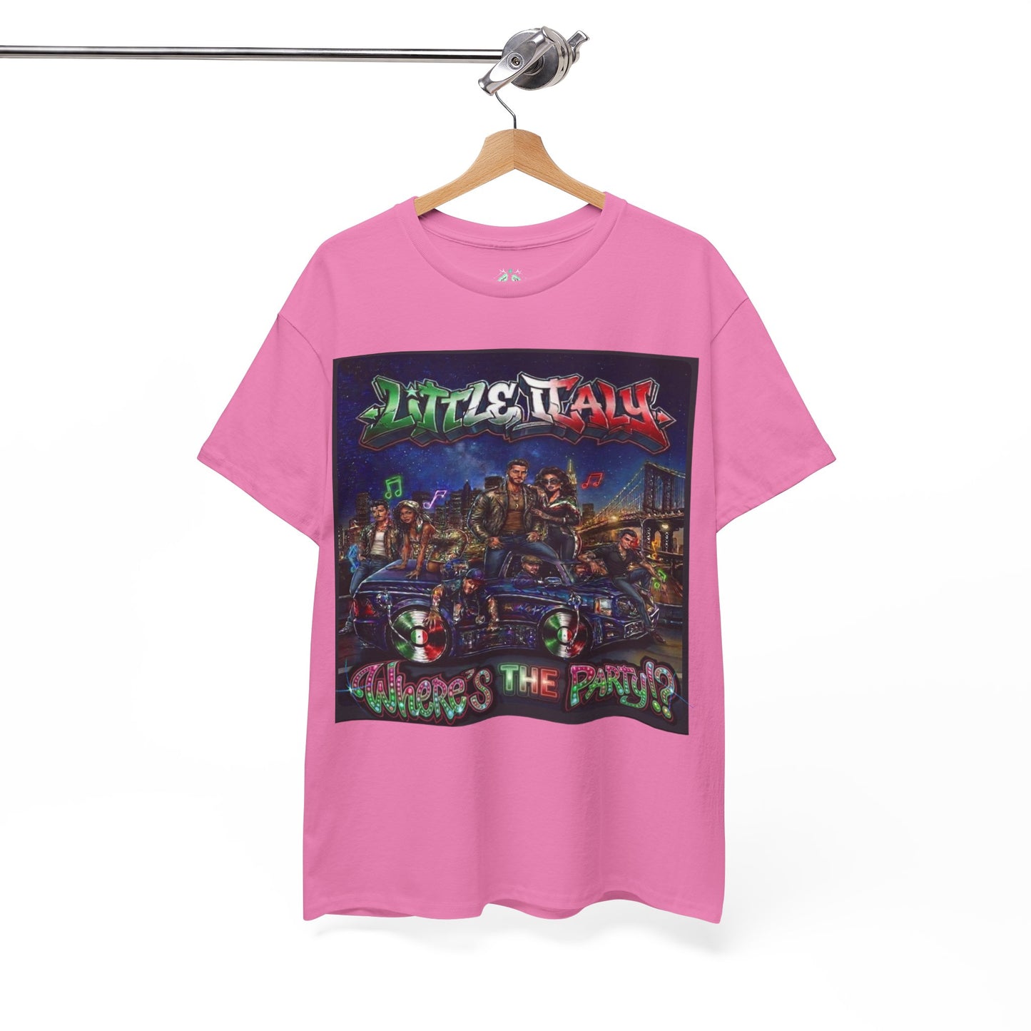 Where's The Party Italian Remix- Supreme Authority -Unisex Heavy Cotton Tee