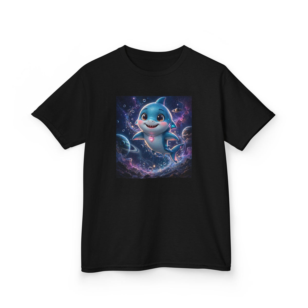 Finn — Shark Buddy — Kids Tee (Budget Edition)