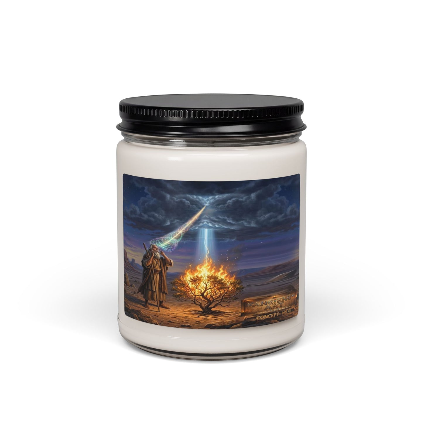 Moses Ancient Art Devotional Scented Soy Candle, 9oz (4scents )