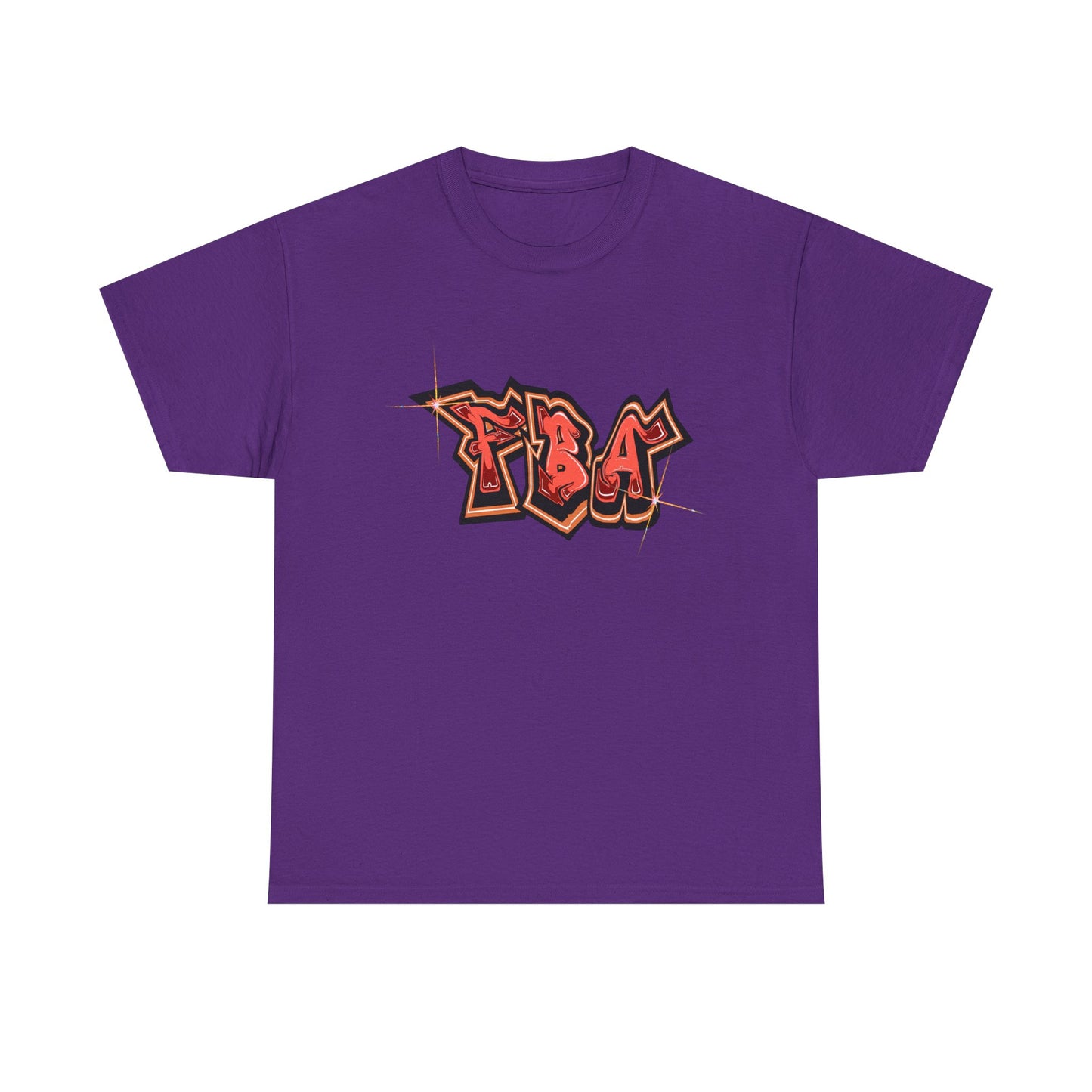 FBA Bling, Graffiti Art Unisex Heavy Cotton Tee, Streetwear T-Shirt, Urban Fashion, Casual Wear, Graphic Tee, Gift for Young Adults