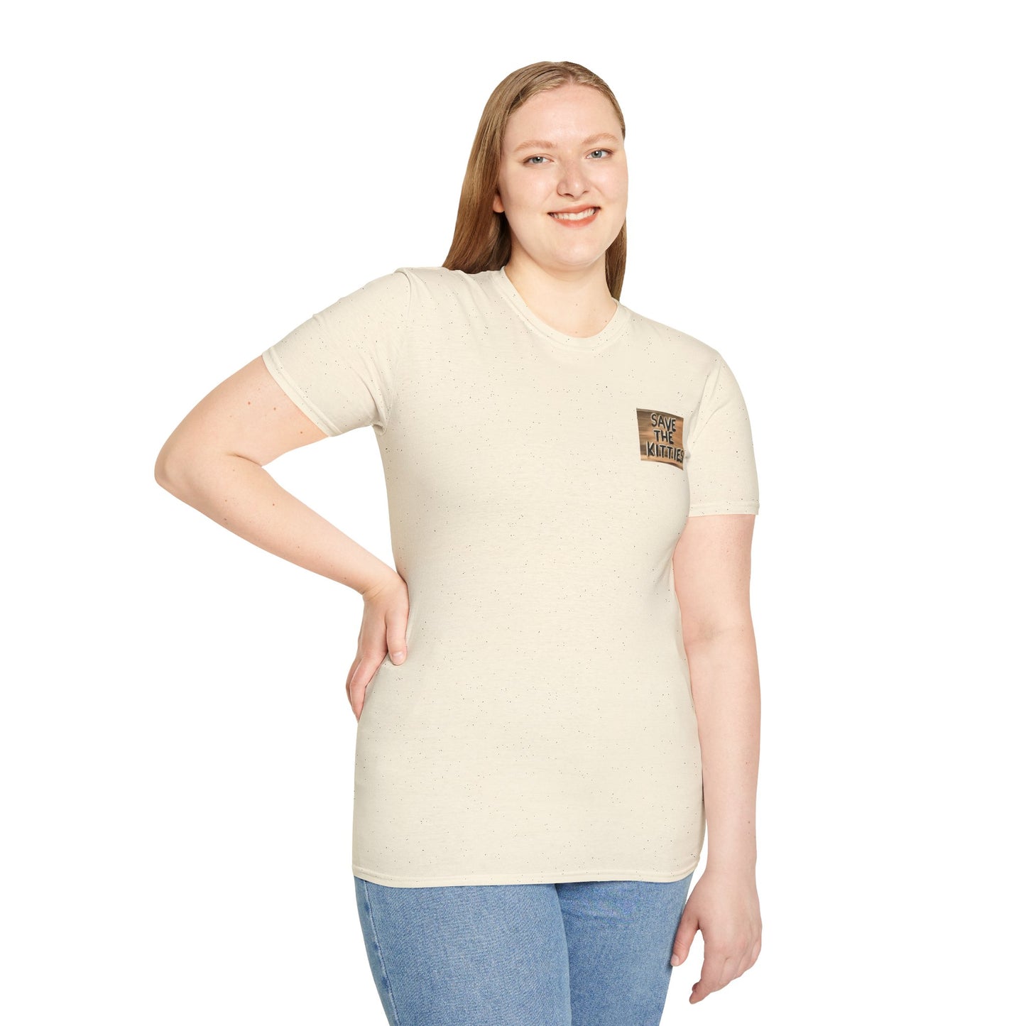 SAVE THE KITTIES - Cat Rescue Fund Raiser - Unisex Soft style T-Shirt