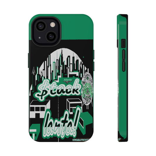 Stack-lanta 2! Remix Green Supreme Authority Iphone ONLY -Impact-Resistant Cases