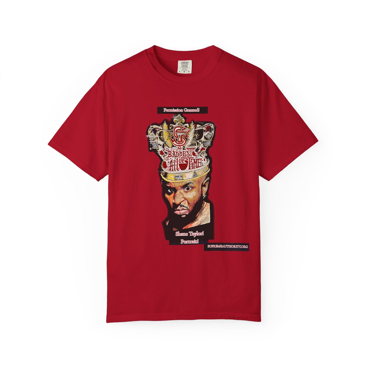Permission Granted! Shane Taylor Portrait -Unisex Garment-Dyed T-shirt