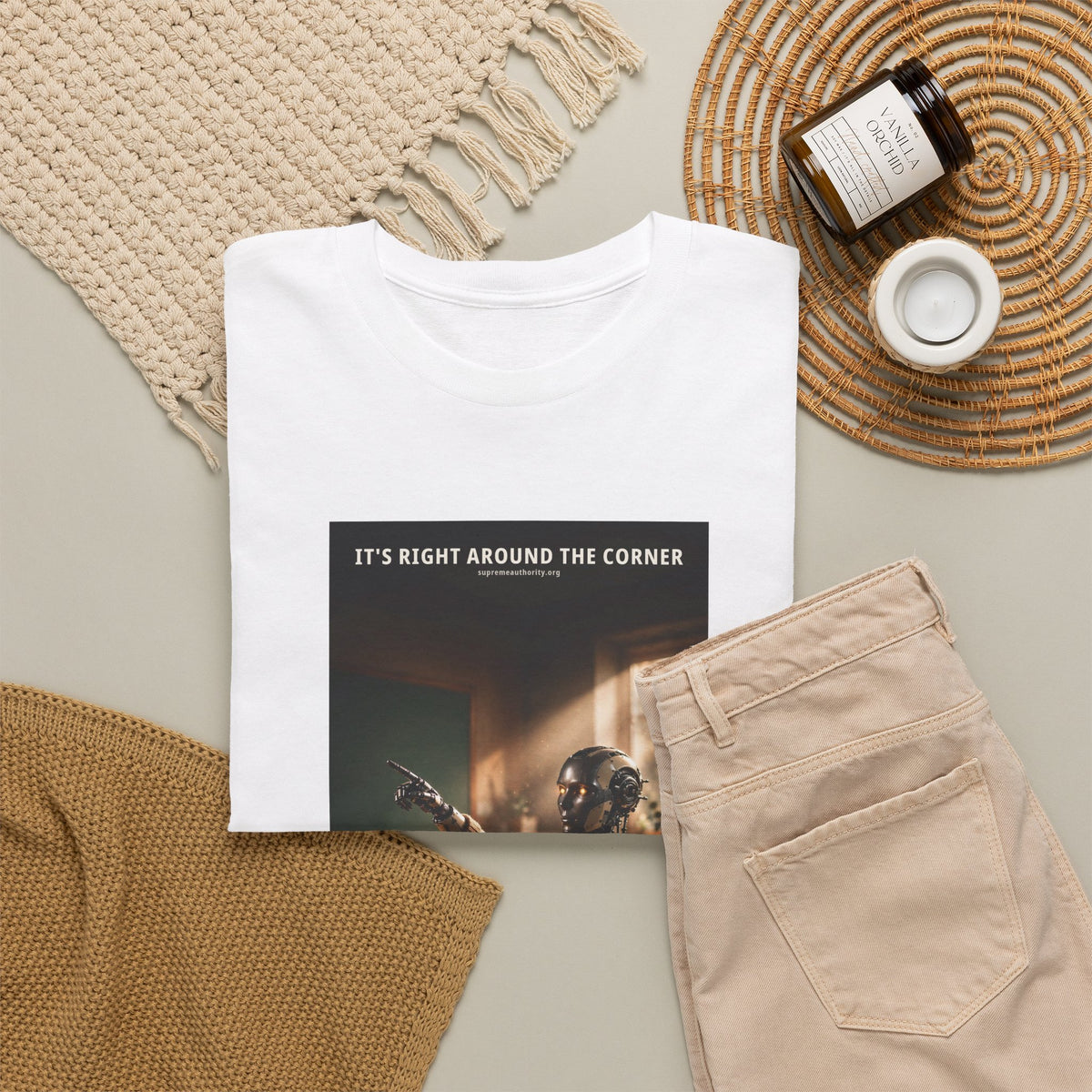 It's Right Around The Corner — Teacher Robot Tee (Budget Edition)
