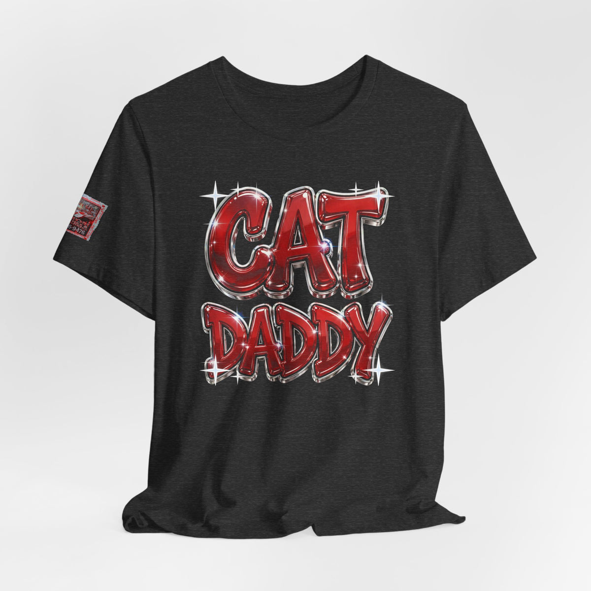 Cat Daddy Graffiti T-Shirt - Red Chrome, Back + Sleeve Edition