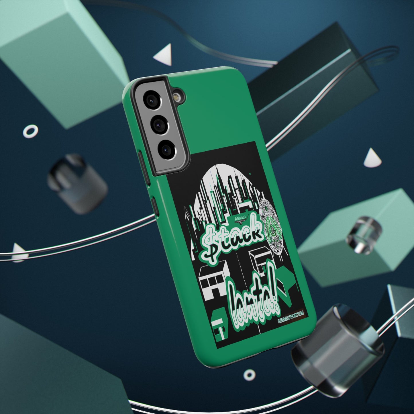 Stack-lanta 2 Remix Green Supreme Authority Samsung  ONLY  -Impact-Resistant Cases