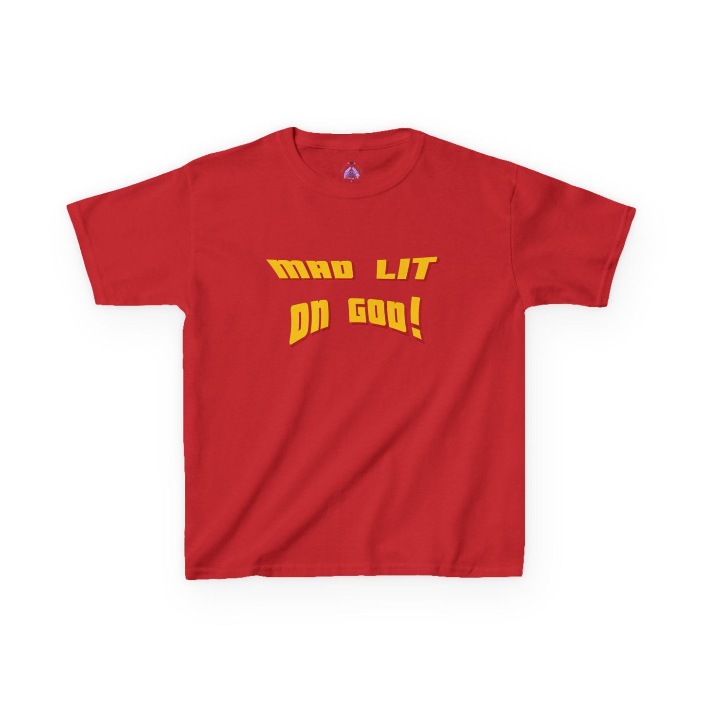 MAD LIT on GOD Supreme Authority brand -Kids Heavy Cotton™ Tee