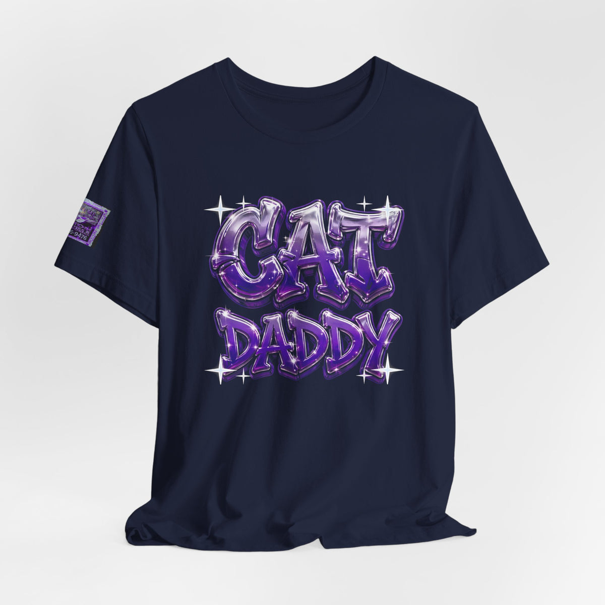 Cat Daddy Graffiti T-Shirt - Purple Chrome, Back + Sleeve Edition