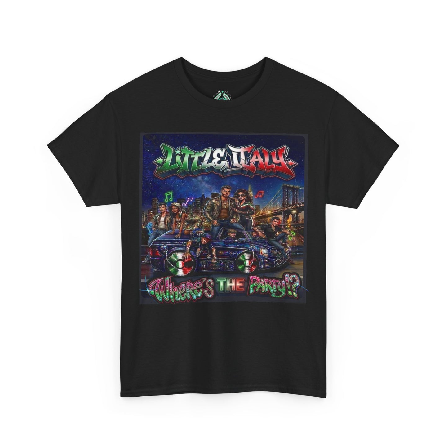 Where's The Party Italian Remix- Supreme Authority -Unisex Heavy Cotton Tee