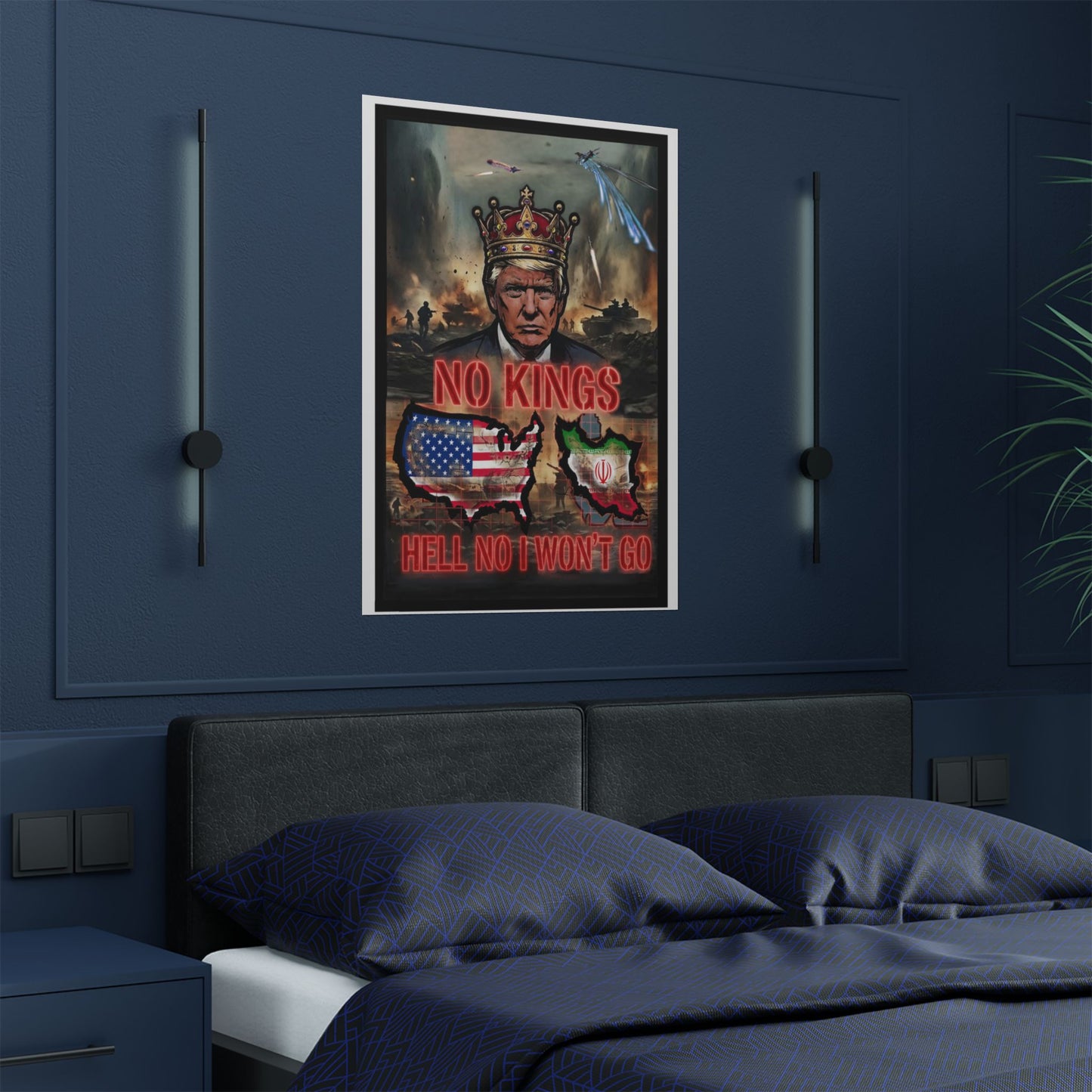 NO KINGS Banger Remix - Satin Posters (300gsm)