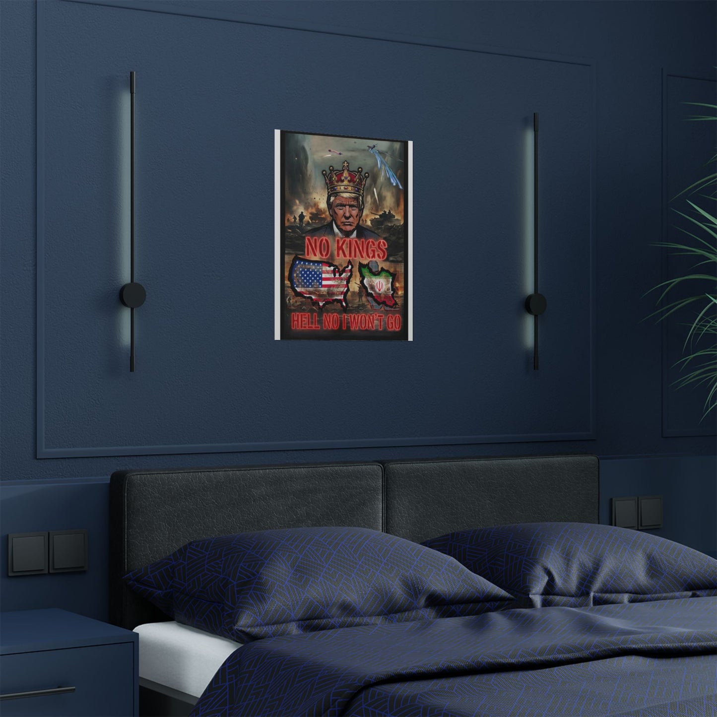 NO KINGS Banger Remix - Satin Posters (300gsm)