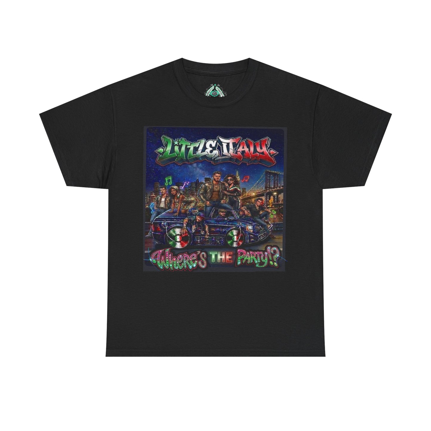 Where's The Party Italian Remix- Supreme Authority -Unisex Heavy Cotton Tee