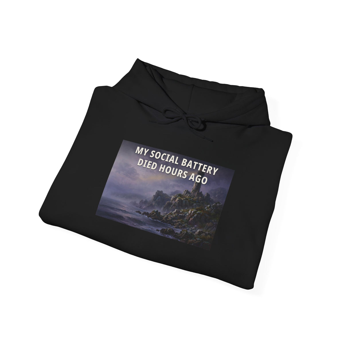 My Social Battery Died Hours Ago — Funny Statement Tee