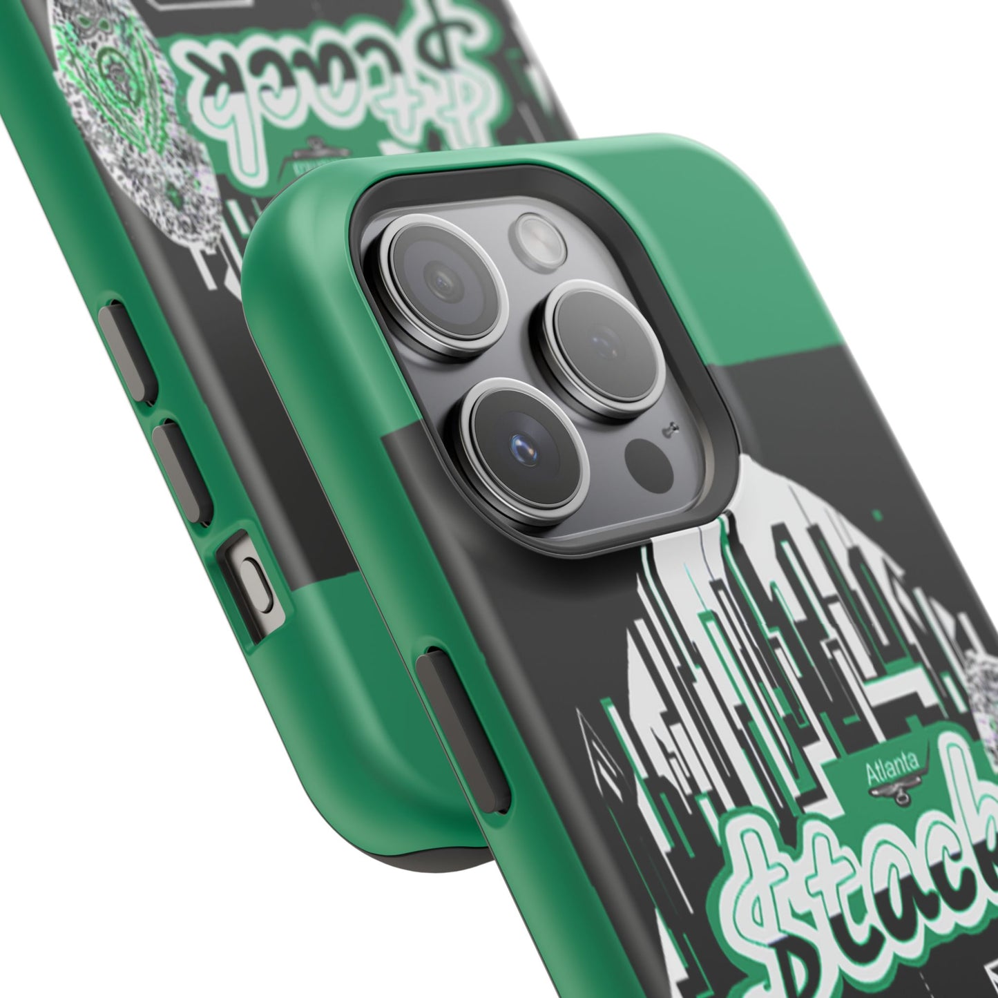 Stack-lanta 2! Remix Green Supreme Authority Iphone ONLY -Impact-Resistant Cases