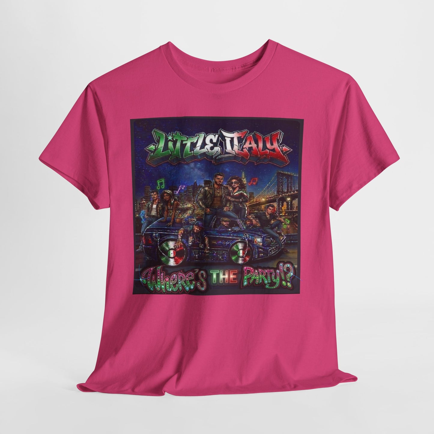 Where's The Party Italian Remix- Supreme Authority -Unisex Heavy Cotton Tee