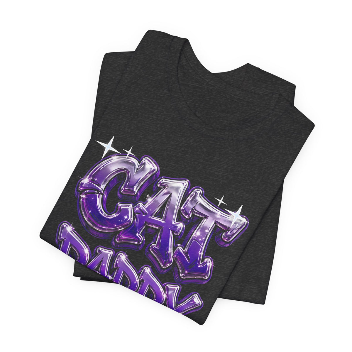 Cat Daddy Graffiti T-Shirt - Purple Chrome, Back + Sleeve Edition
