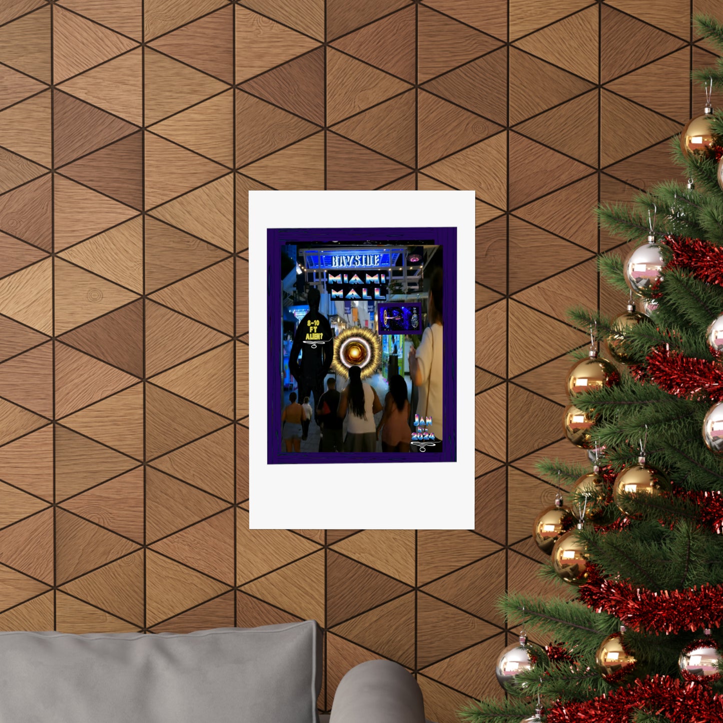 Copy of Miami Alien Mall 2 Matte Vertical Posters