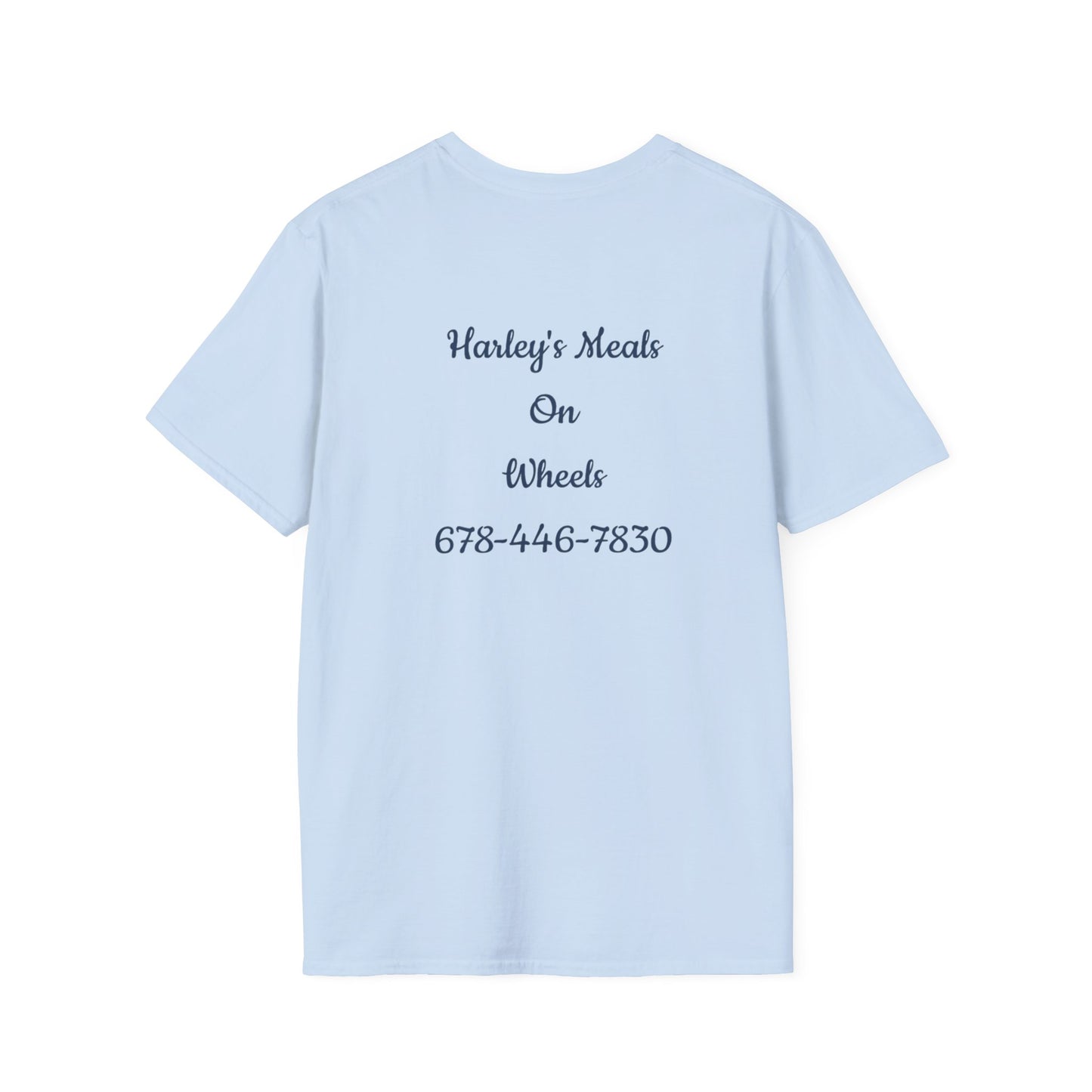 Harley's Meals On Wheels -Custom Unisex T-Shirt for Foodies, Great for Meal Delivery Services, Perfect for Events, Gift Idea for Food Lovers, Customizable Tee [...]