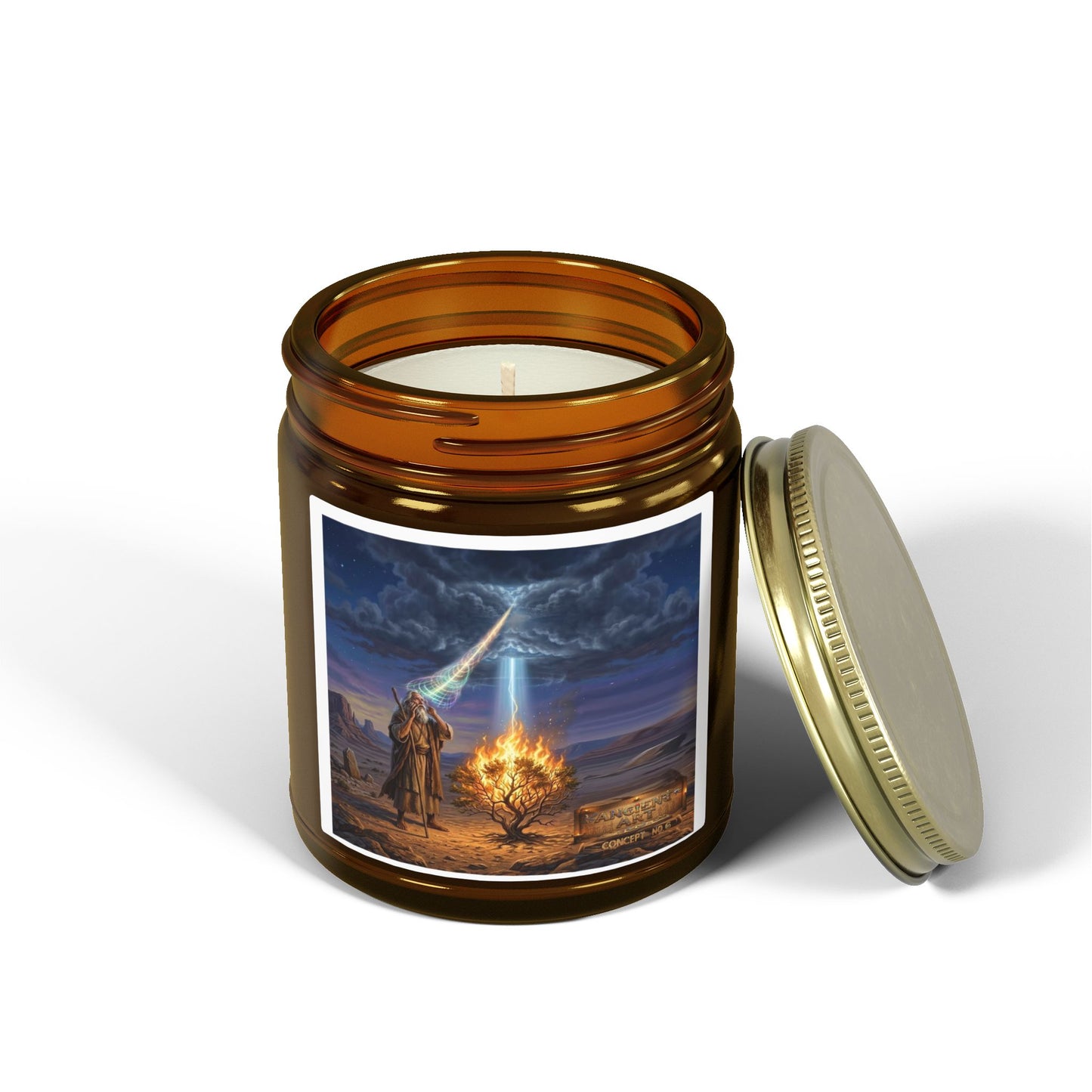 Ancient Art Concept 6 -Scented Candles, Coconut Apricot Wax (4oz, 9oz)