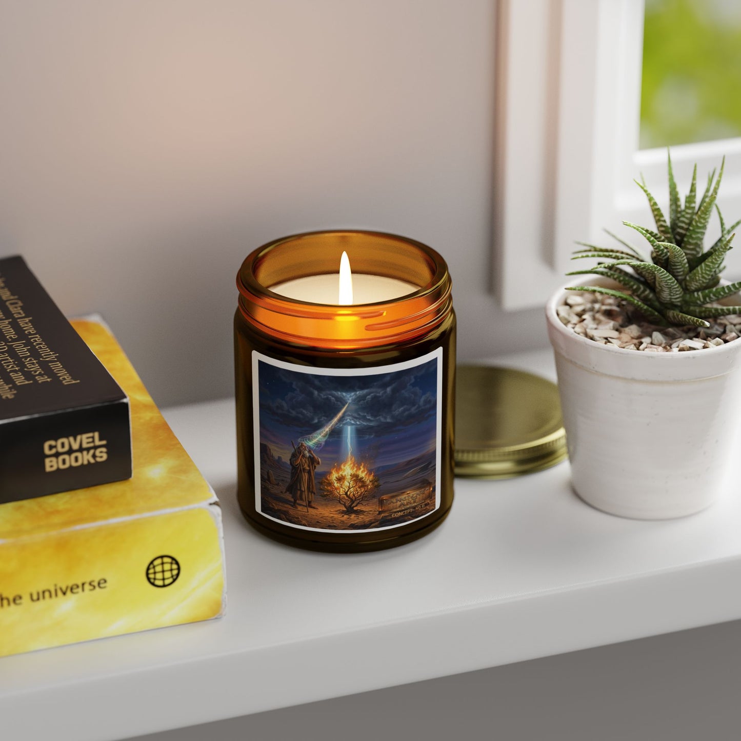 Ancient Art Concept 6 -Scented Candles, Coconut Apricot Wax (4oz, 9oz)