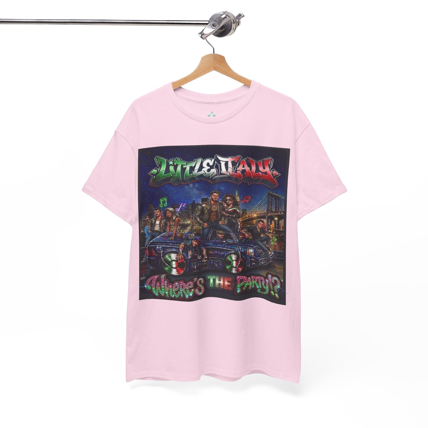 Where's The Party Italian Remix- Supreme Authority -Unisex Heavy Cotton Tee