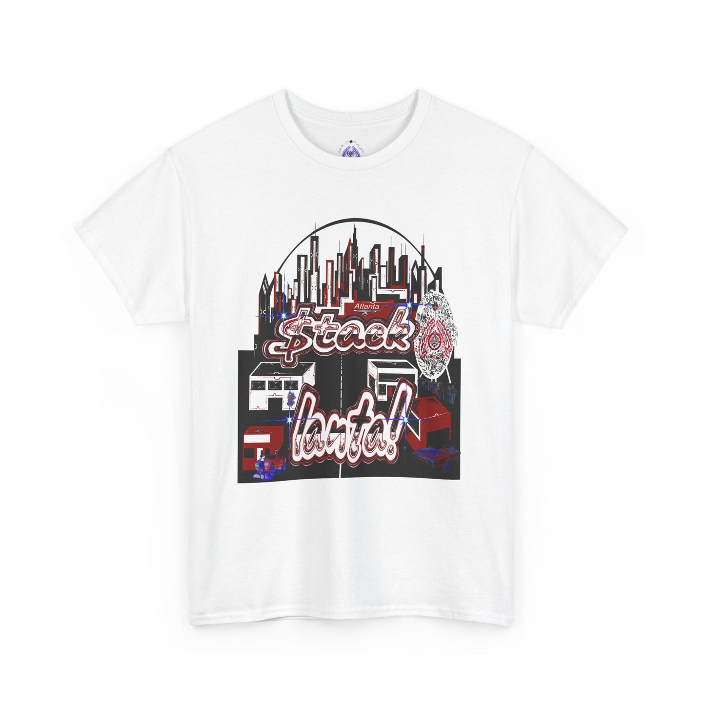 Stack-lanta Get Money graffiti Supreme Authority Unisex Heavy Cotton Tee