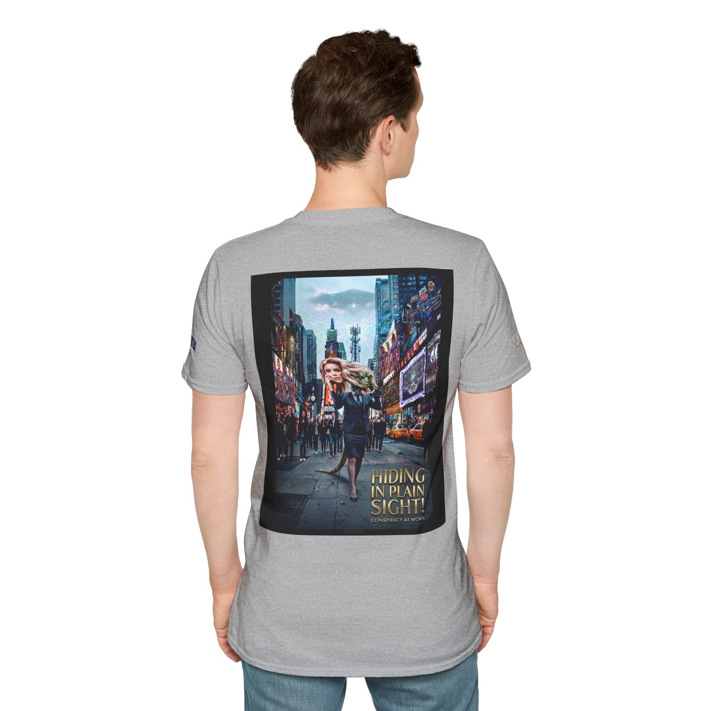 HIDING IN PLAIN SIGHT -Supreme Authority - Unisex Soft style T-Shirt