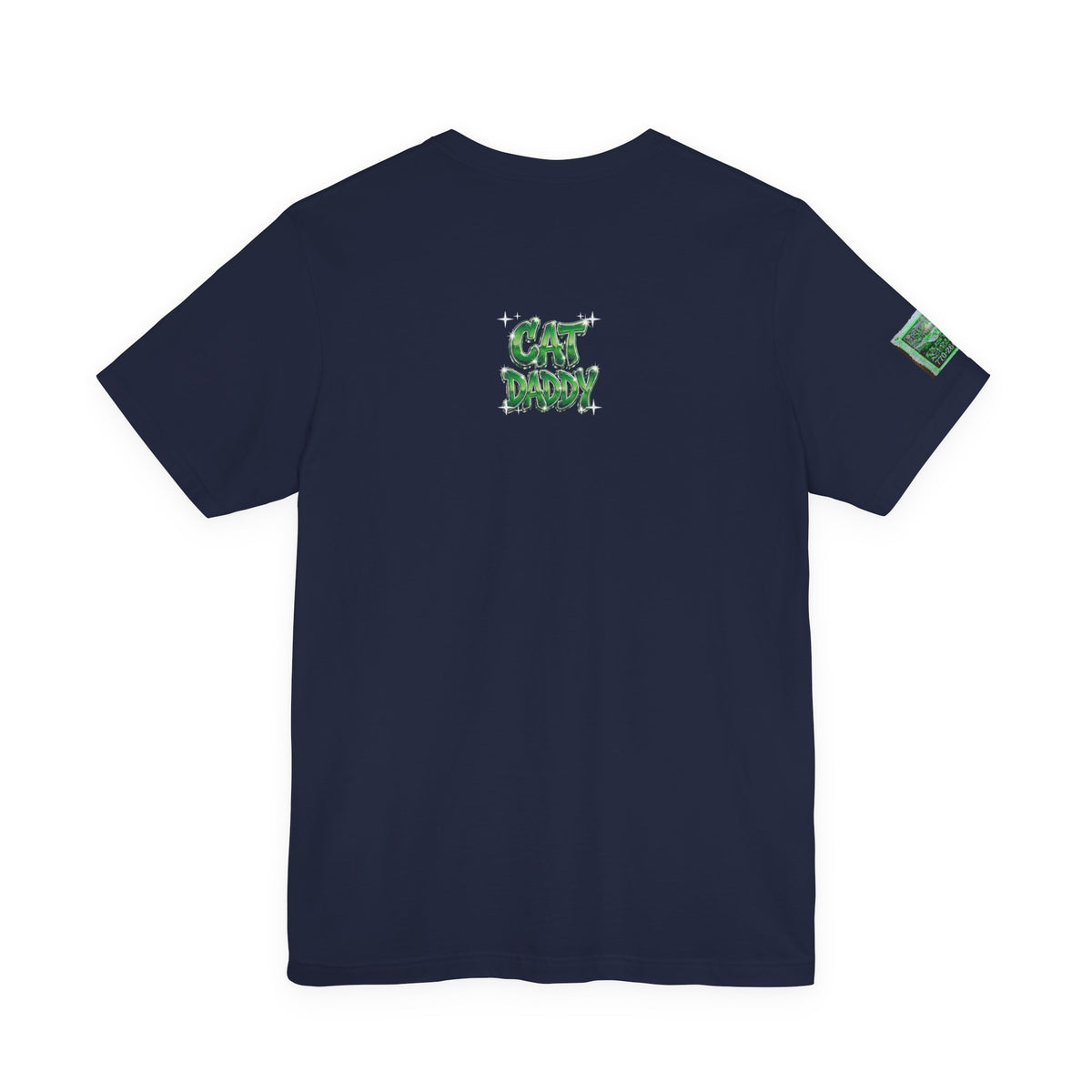 Cat Daddy Graffiti T-Shirt - Green Chrome, Back + Sleeve Edition