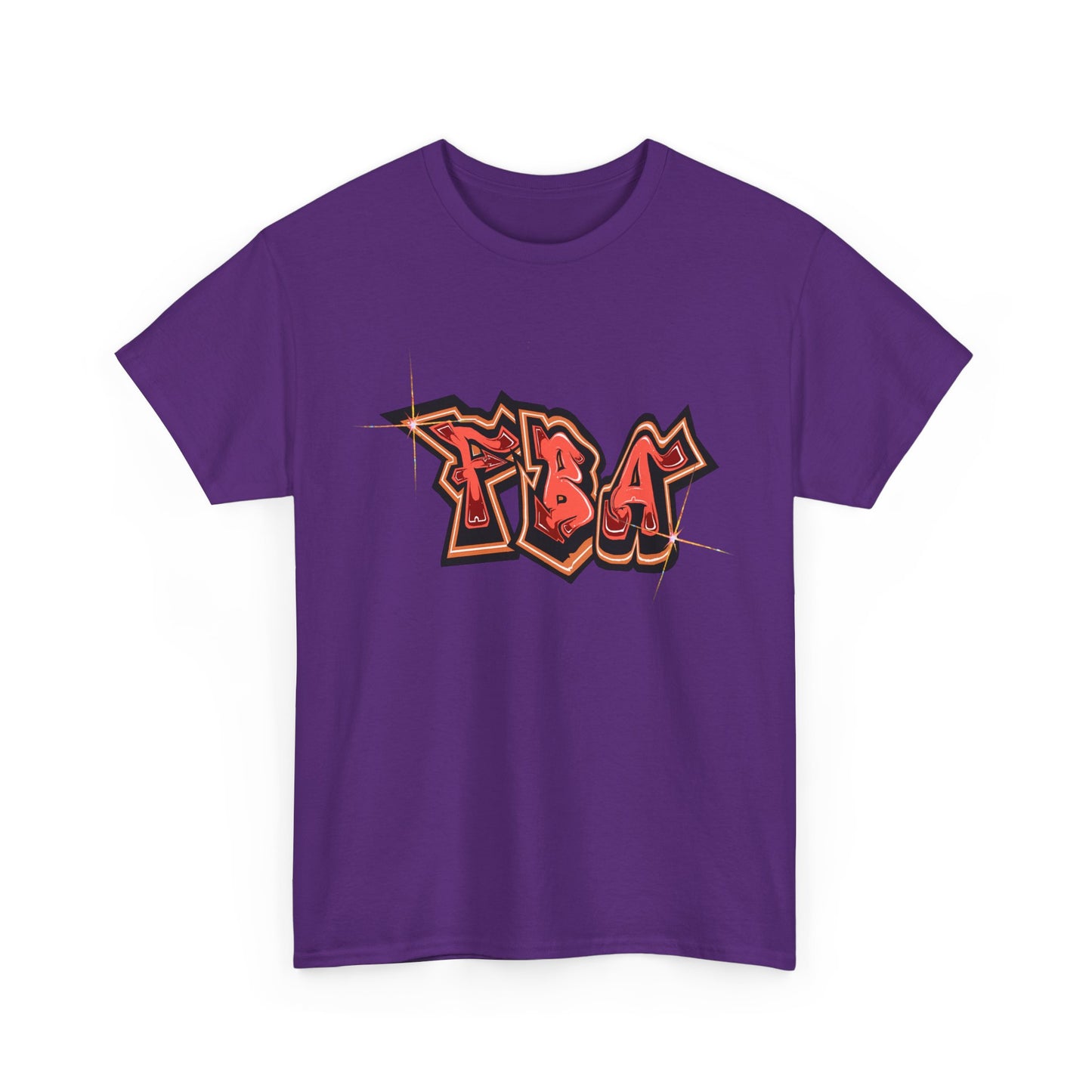 FBA Bling, Graffiti Art Unisex Heavy Cotton Tee, Streetwear T-Shirt, Urban Fashion, Casual Wear, Graphic Tee, Gift for Young Adults