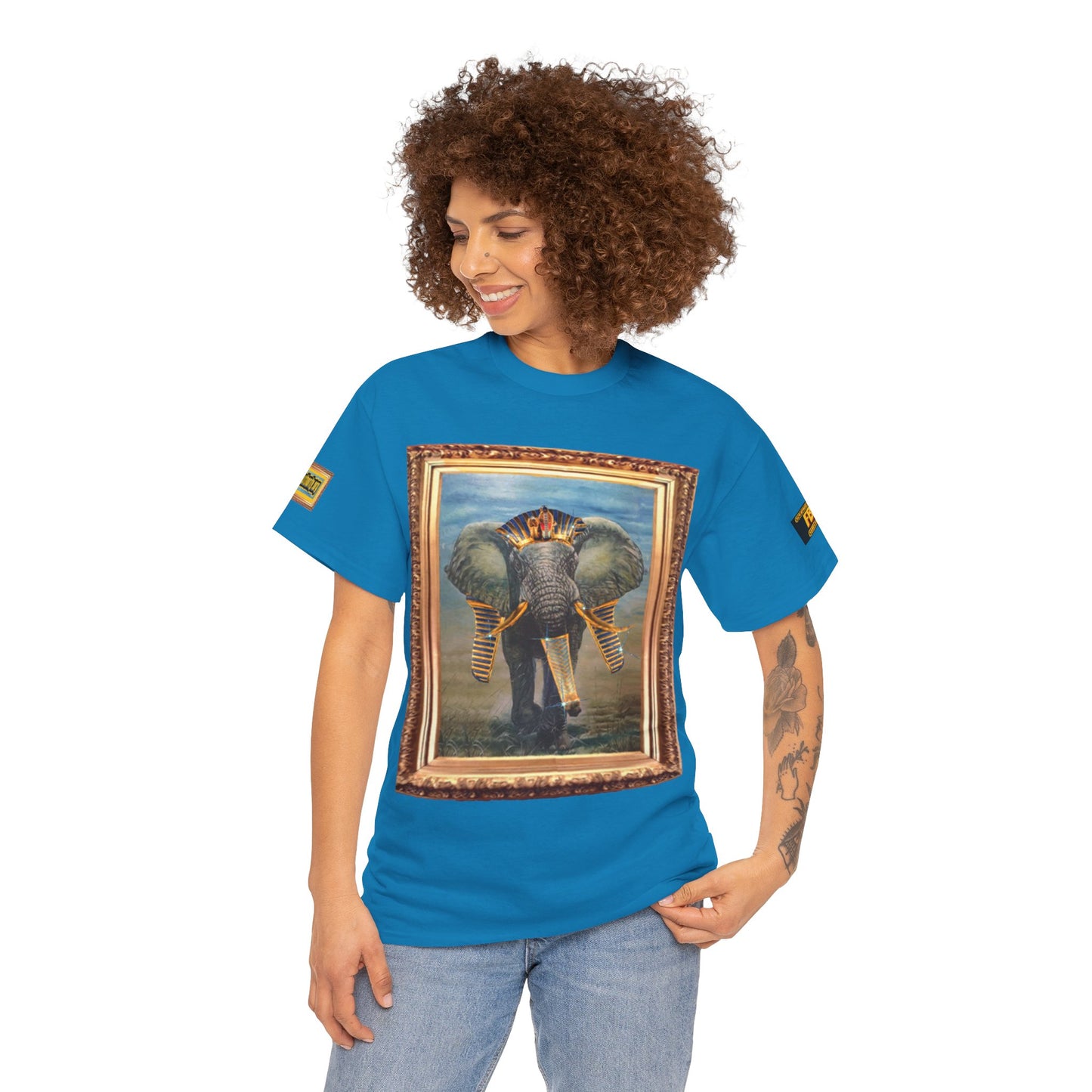 African elephant remix FBA 100 By Supreme Authority -Unisex Heavy Cotton Tee