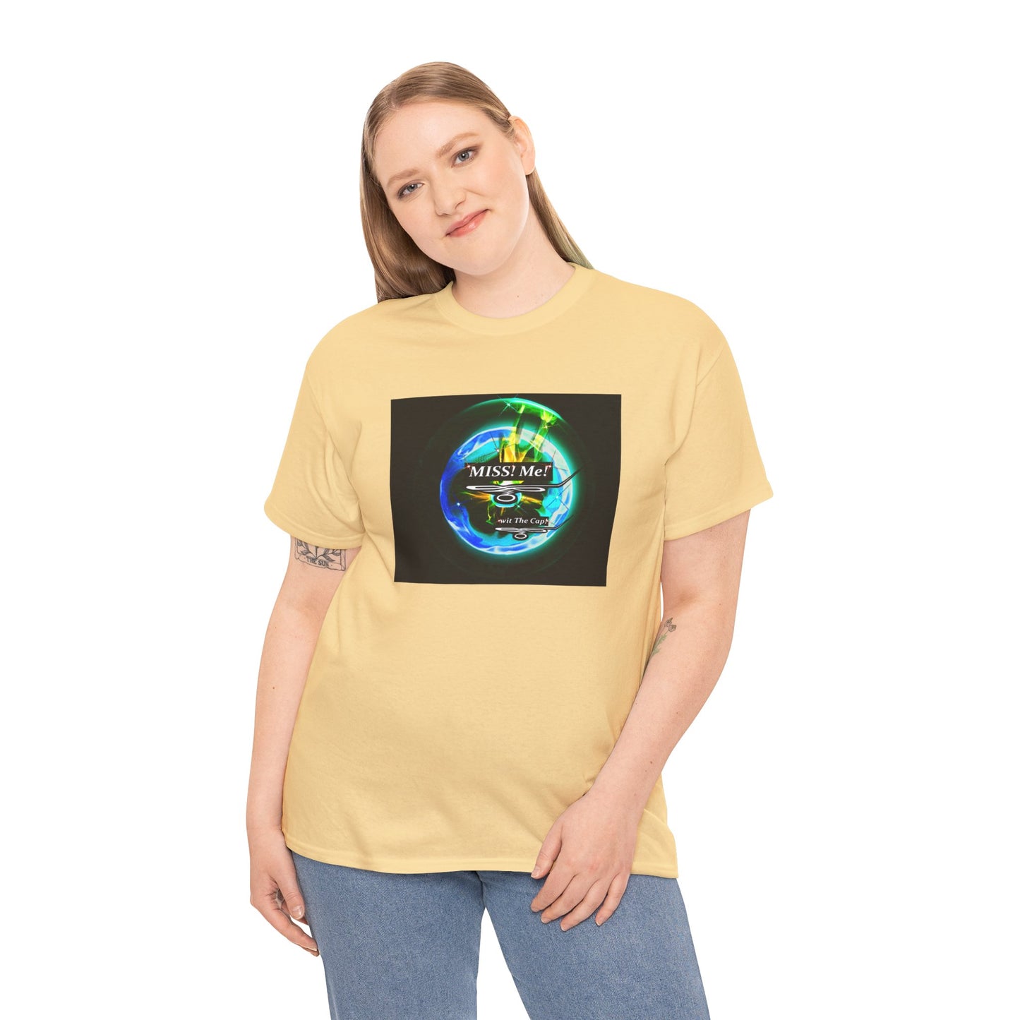 Miss Me! wit The Cap! -Unisex Heavy Cotton Tee