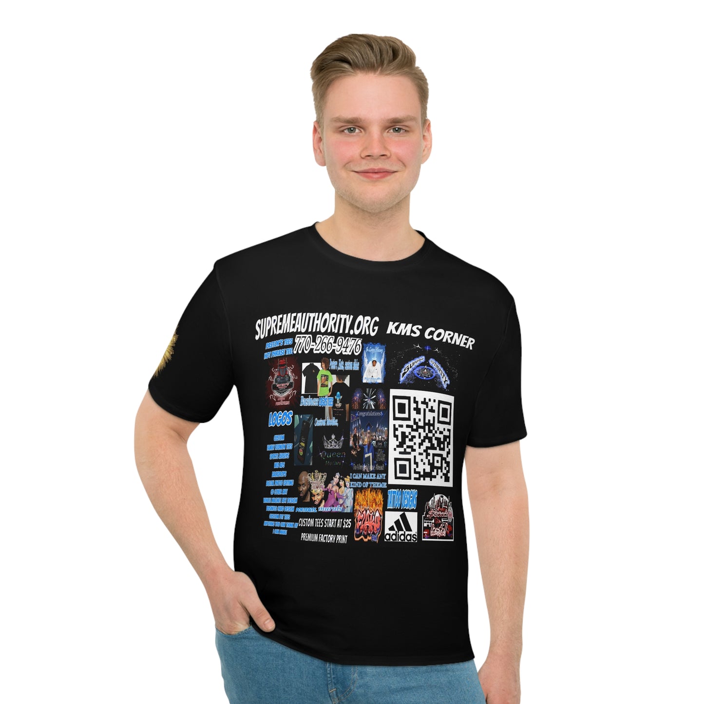 Ad Tee -Men's Graphic T-Shirt, Streetwear Style Tee for Casual Days, Unique AOP Design, Perfect Gift for Music Lovers, Statement Apparel