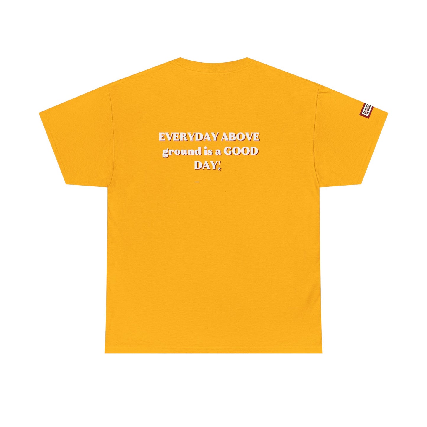 EVERYDAY ABOVE Ground Is a GOOD Day! By Supreme Authority -Unisex Heavy Cotton Tee