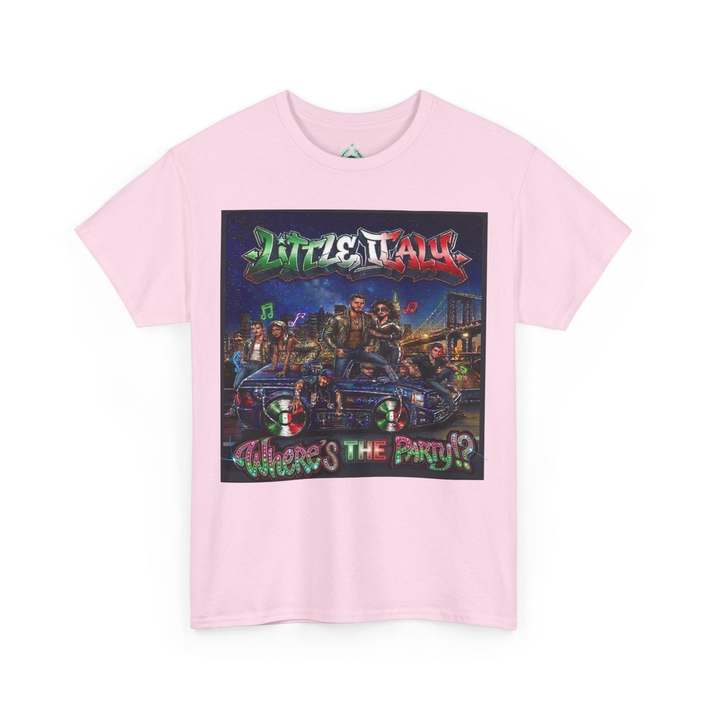 Where's The Party Italian Remix- Supreme Authority -Unisex Heavy Cotton Tee