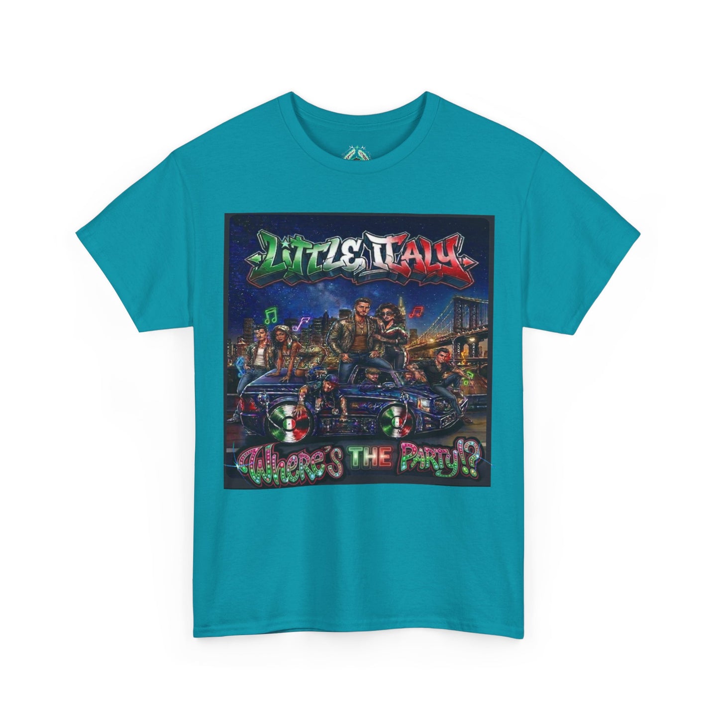 Where's The Party Italian Remix- Supreme Authority -Unisex Heavy Cotton Tee