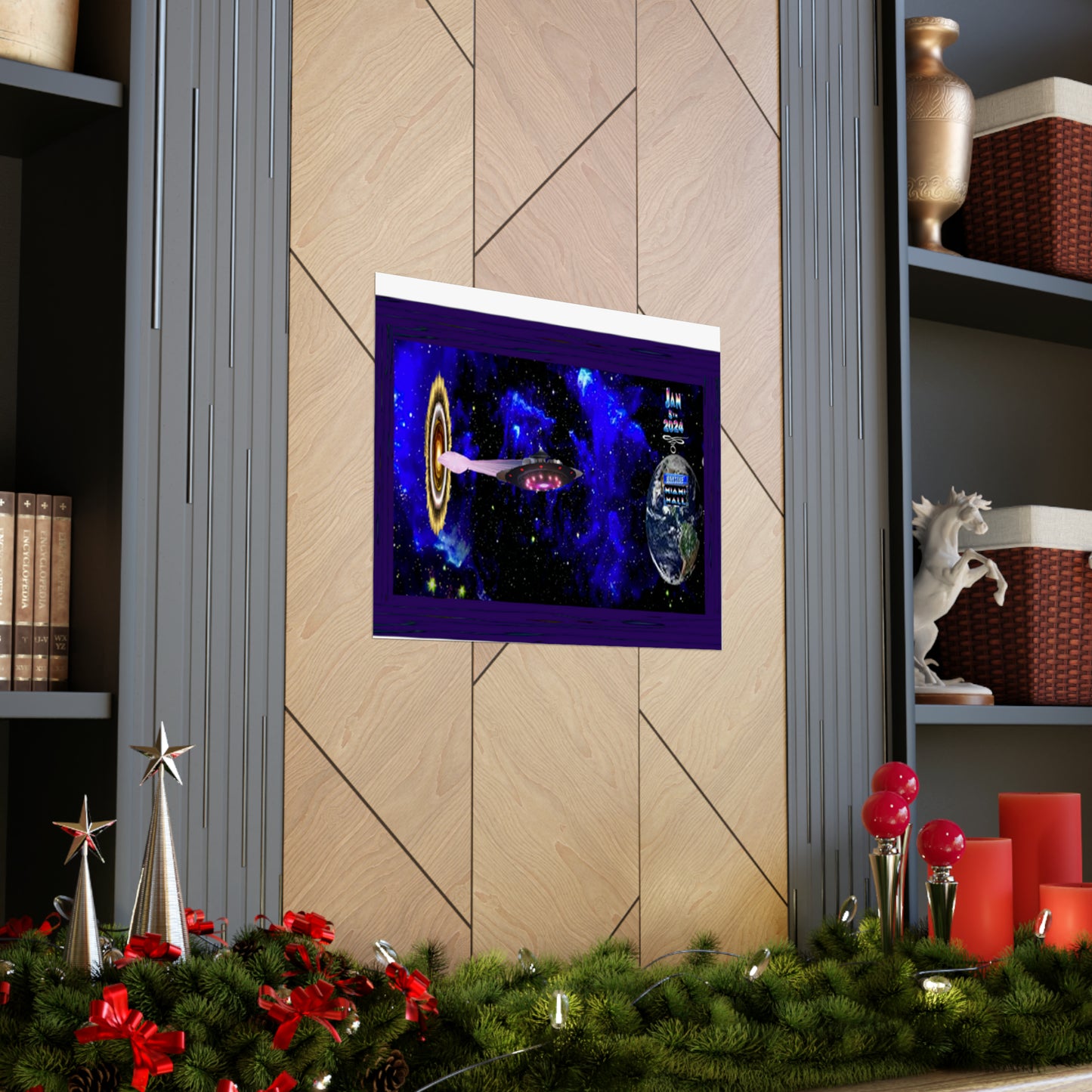 Miami Alien Mall 1 Matte Horizontal Posters