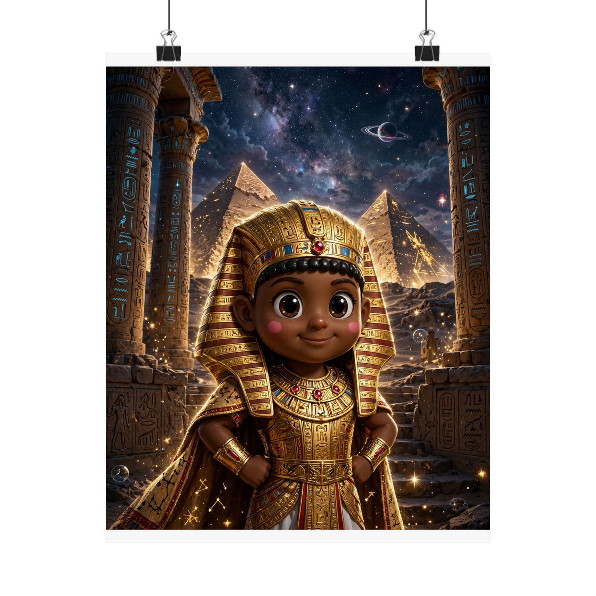 SEFU — Cinematic Little Pharaoh from the Stars — Kids Room Poster