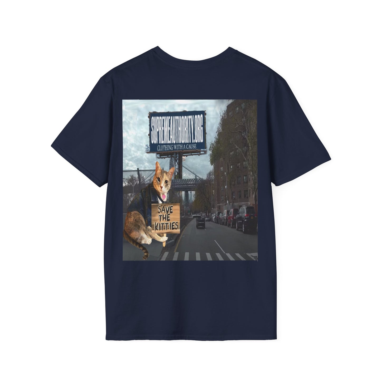 SAVE THE KITTIES - Cat Rescue Fund Raiser - Unisex Soft style T-Shirt