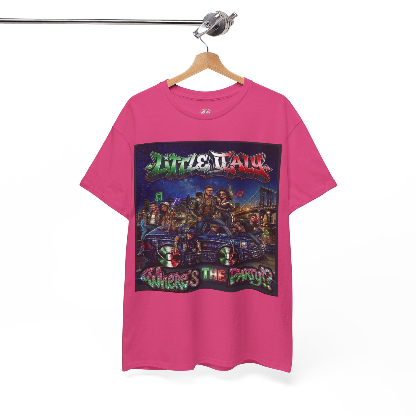 Where's The Party Italian Remix- Supreme Authority -Unisex Heavy Cotton Tee